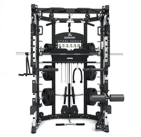 Binom Steel Force B11 Multigym, Doppelseilzug, Power Rack, Multipower